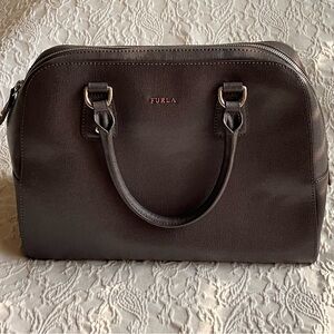Furla Grey Satchel Bag used good condition check pictures for flaws